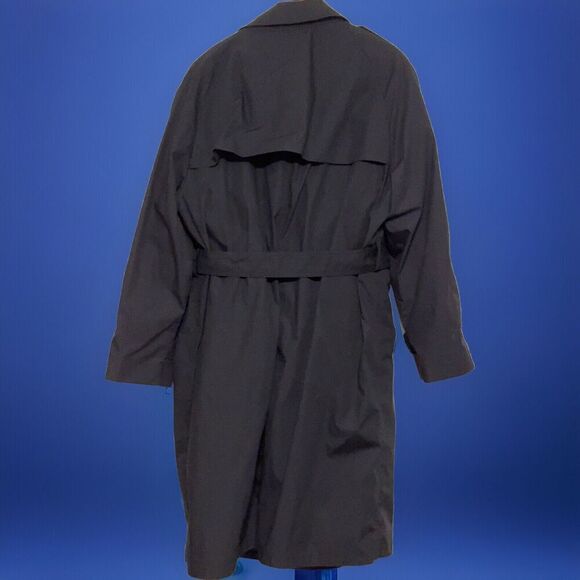 Classic Black Women's Trench Coat - Picture 2 of 4